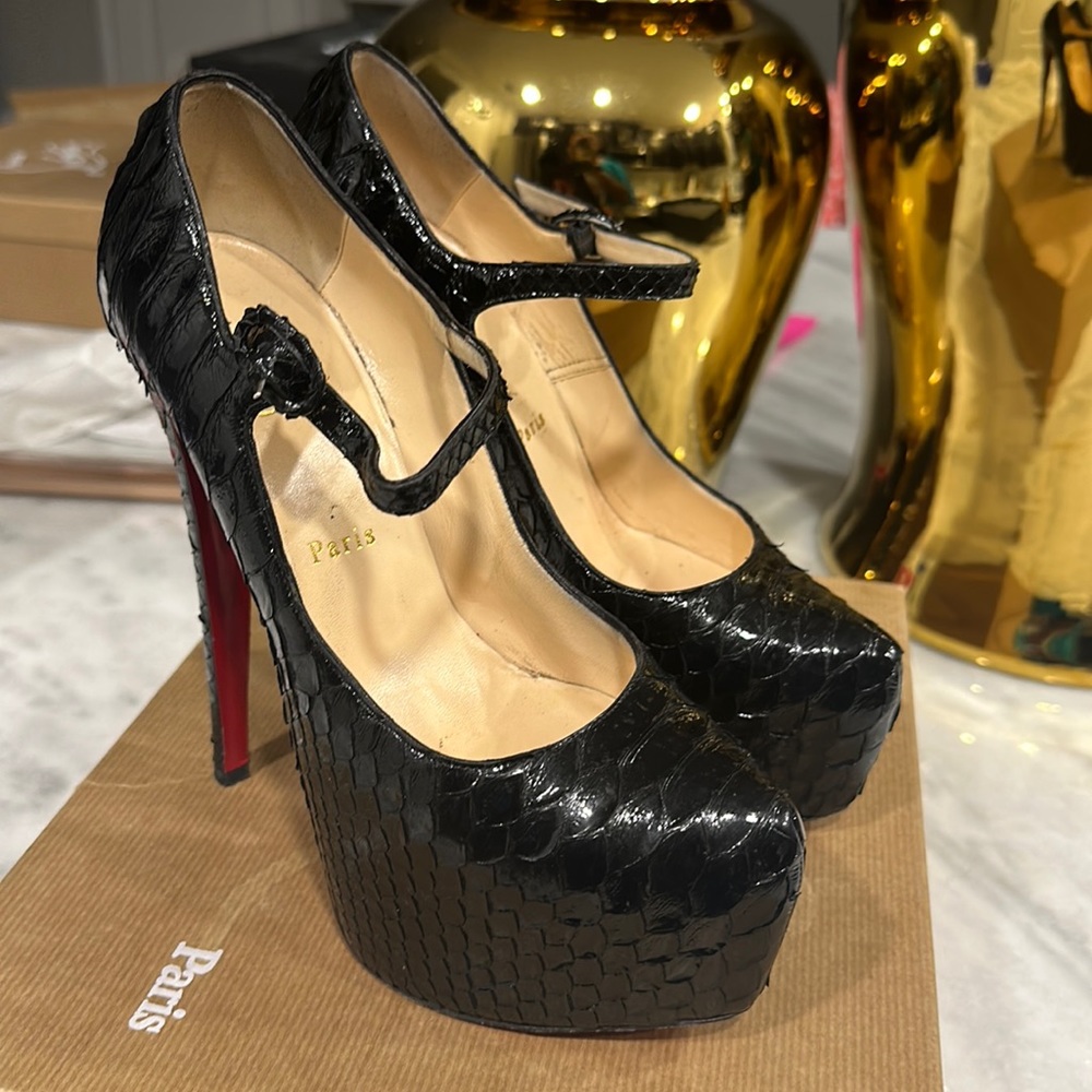 Lady Daf 160 Python Crystal by Christian Louboutin